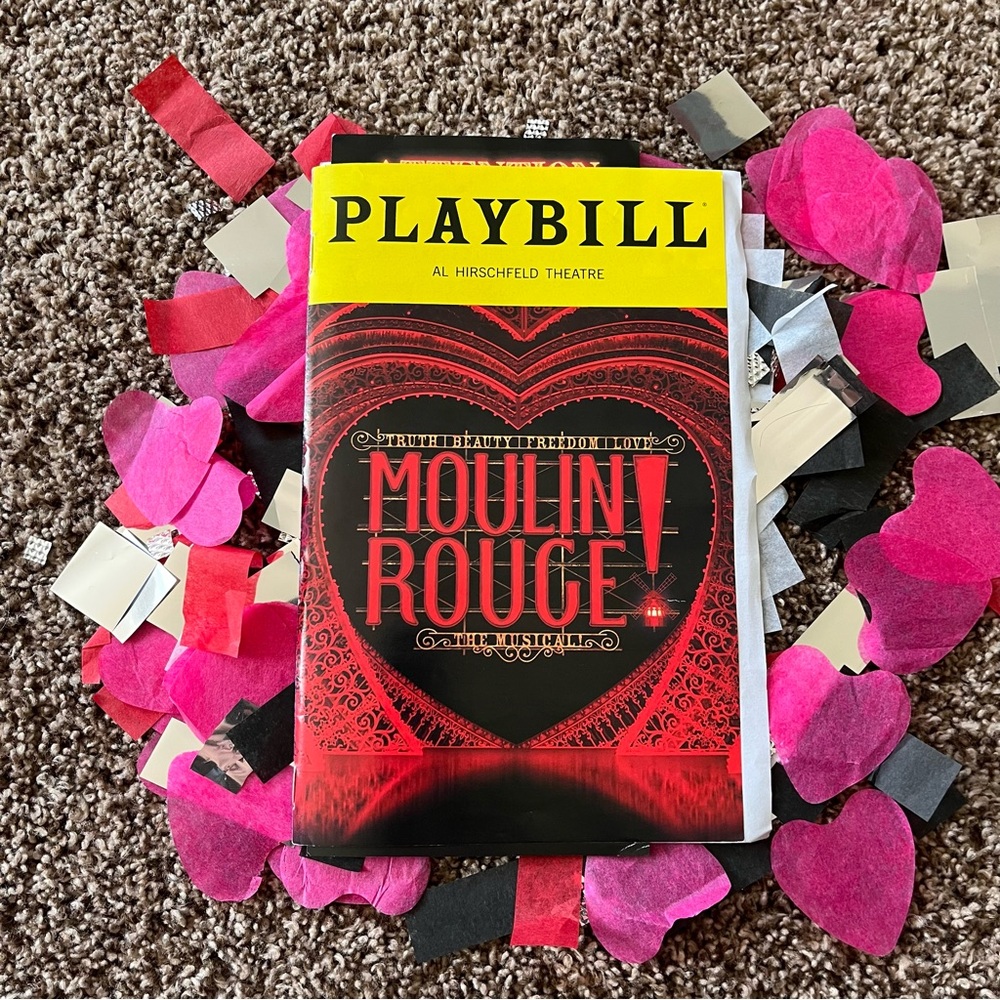 Moulin Rouge Playbill + Confetti